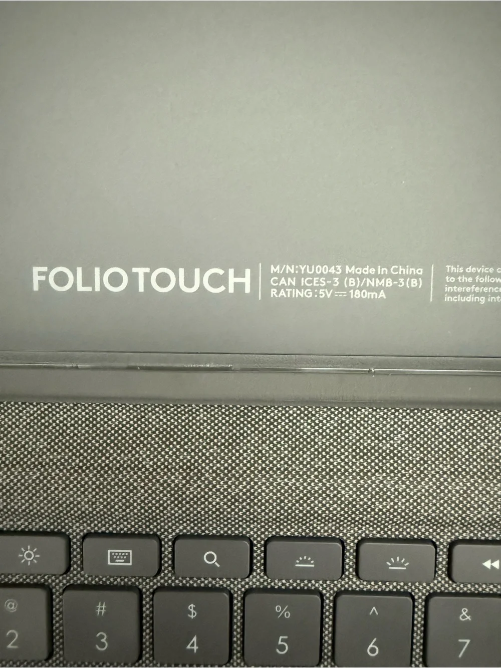 Logitech slim keyboard